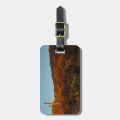 Saguaro Sunset I Arizona Desert Landscape ラゲッジタグ (正面縦)