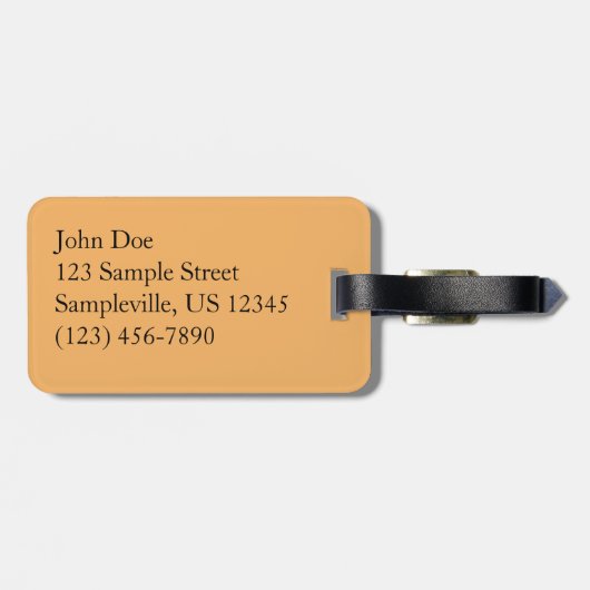 Saguaro Sunset I Arizona Desert Landscape ラゲッジタグ (裏面横)