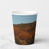 Saguaro Sunset I Arizona Desert Landscape 紙コップ (裏面)