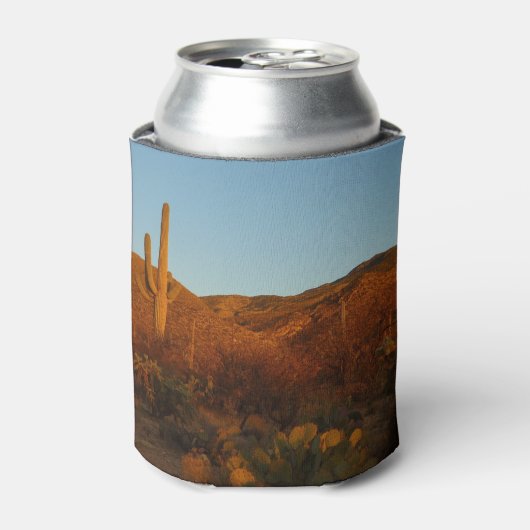 Saguaro Sunset I Arizona Desert Landscape 缶クーラー (缶正面)
