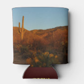 Saguaro Sunset I Arizona Desert Landscape 缶クーラー (裏面)