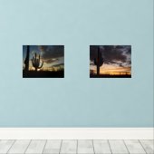 Saguaro Sunset IIアリゾナ砂漠の風景 (ウッドフロア)