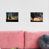 Saguaro Sunset IIアリゾナ砂漠の風景 (リビング)