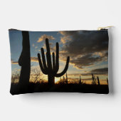 Saguaro Sunset IIアリゾナ砂漠の風景 アクセサリーポーチ (裏面)