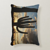 Saguaro Sunset IIアリゾナ砂漠の風景 アクセントクッション (正面(垂直))
