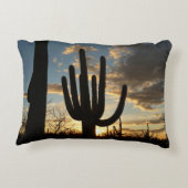 Saguaro Sunset IIアリゾナ砂漠の風景 アクセントクッション (裏面)