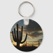 Saguaro Sunset IIアリゾナ砂漠の風景 キーホルダー (裏面)