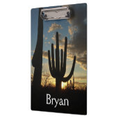 Saguaro Sunset IIアリゾナ砂漠の風景 クリップボード (左)