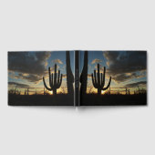 Saguaro Sunset IIアリゾナ砂漠の風景 ゲストブック (全面)