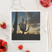 Saguaro Sunset IIアリゾナ砂漠の風景 スタンダードランチョンナプキン (インサイチュ)