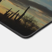 Saguaro Sunset IIアリゾナ砂漠の風景 デスクマット (コーナー)