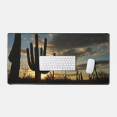 Saguaro Sunset IIアリゾナ砂漠の風景 デスクマット (キーボード&マウス)