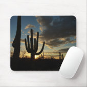 Saguaro Sunset IIアリゾナ砂漠の風景 マウスパッド (マウス)