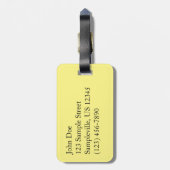 Saguaro Sunset IIアリゾナ砂漠の風景 ラゲッジタグ (裏面縦)