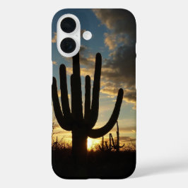 Saguaro Sunset IIアリゾナ砂漠の風景 iPhone 16ケース