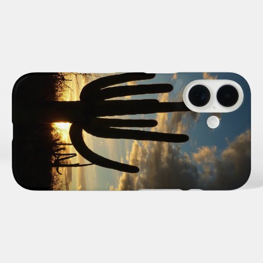 Saguaro Sunset IIアリゾナ砂漠の風景 Case-Mate iPhoneケース (裏面 (横))