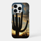 Saguaro Sunset II Arizona Desert Landscape iPhoneケース (裏面)