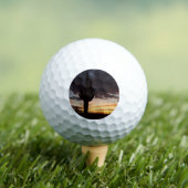 Saguaro Sunset IIIアリゾナ砂漠の風景 ゴルフボール (インサイチュ 木)