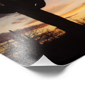 Saguaro Sunset IIIアリゾナ砂漠の風景 フォトプリント (角)