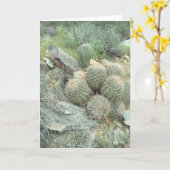 Saguaro Swirlグリーティングカード カード (黄色い花)