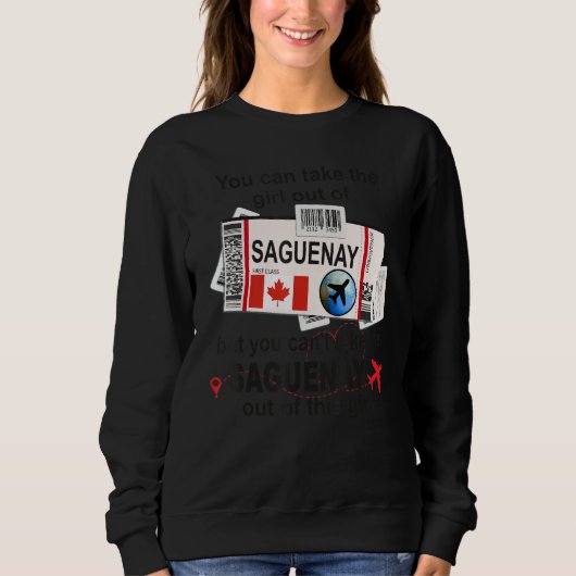 Saguenayの娘 Saguenay搭乗券 Saguenay スウェットシャツ (正面)