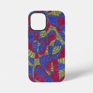 Sahar カラフルな抽象的手描きアート フォンケース iPhone 12 miniケース