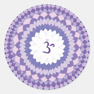 Sahasrara chakra mandala ラウンドシール