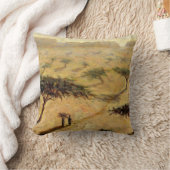 Sahelian景色2002年 クッション (ブランケット)