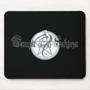 Sahjazaのロゴの黒のmousepad マウスパッド