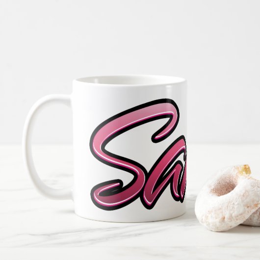 Sahra faded pink Tasse Teetasse Kaffeetasse コーヒーマグカップ (ドーナツ)