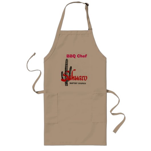 sahuaro BBQのシェフのエプロン ロングエプロン (正面)