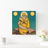 Sai Baba Clock スクエア壁時計 (ホーム)