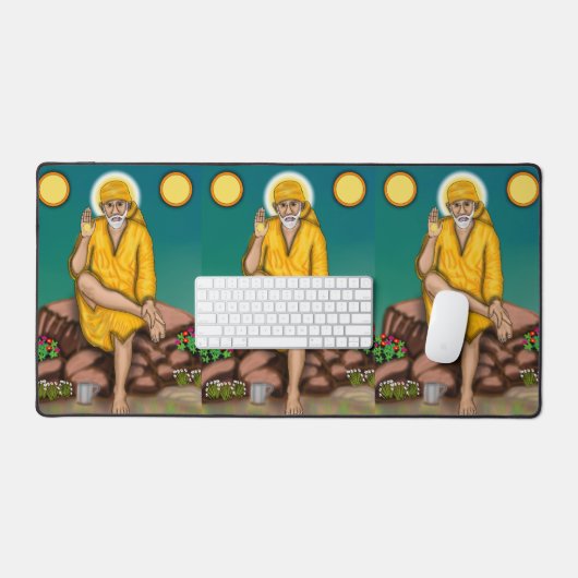 Sai Baba Desk Mat デスクマット (キーボード&マウス)