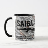 Saigaのライフルのコーヒー・マグ マグカップ (左)