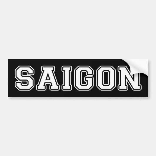 Saigon バンパーステッカー (正面)