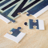 Saigon、ベトナム-ヴィンテージのアールデコ旅行プリント ジグソーパズル (側面)