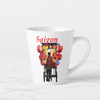 Saigon Vietnam - Happy New Year Lion dance カフェラテマグ