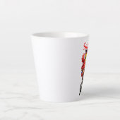 Saigon Vietnam - Happy New Year Lion dance カフェラテマグ (正面)