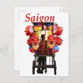 Saigon Vietnam - Happy New Year Lion dance 2024 シーズンポストカード (正面/裏面)
