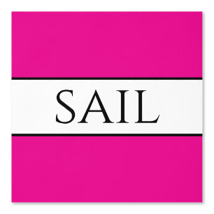 SAILブライト航海のピンク白黒ストライプ 壁紙