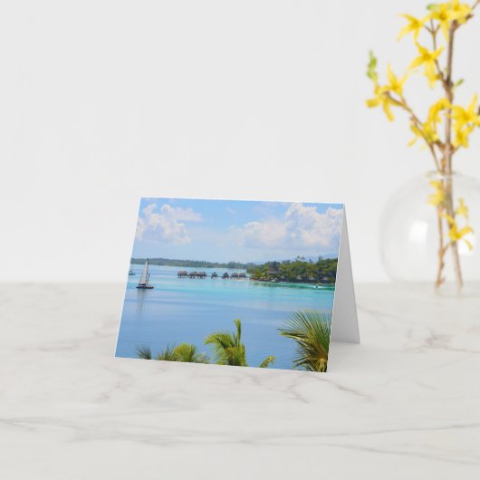 Sail away with me greeting カード (黄色い花)