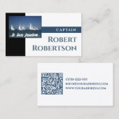 Sail Boat Captain Ship Nautical Card 名刺 (正面/裏面)