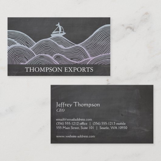 Sail Boat | Waves 名刺 (正面/裏面)