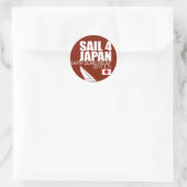 Sail for Japanステッカー ラウンドシール (バッグ)