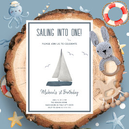 sail into one! 海洋誕生日 招待状
