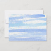 SailboatウェディングエレガントRSVPカード 出欠カード (裏面)