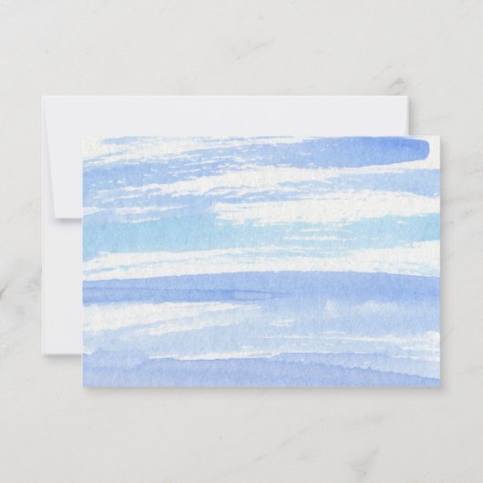 SailboatウェディングエレガントRSVPカード 出欠カード