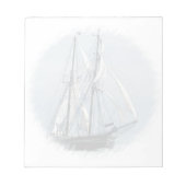 Sailboatメモ帳(2)サイズ ノートパッド (正面)