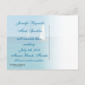 Sailboat日付を保存 案内ポストカード (裏面)