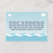 Sailboat航海の追加情報カードの挿入 エンクロージャーカード (裏面)